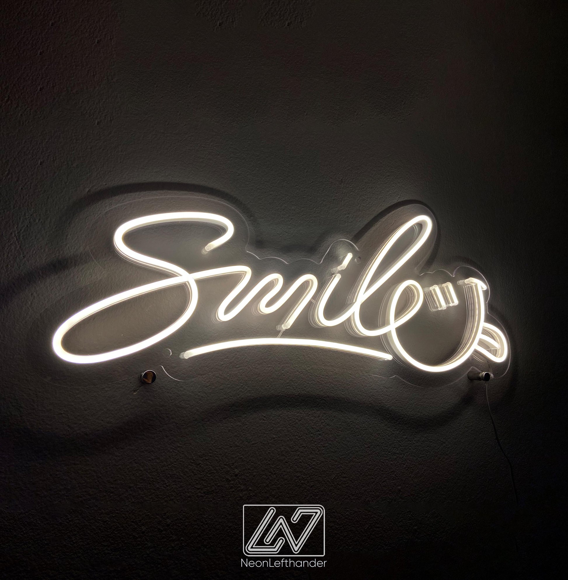 Smile - LED Neon Sign, Smiley Face Neon Sign, Smile LED Decor, Emoji Neon Sign, Custom Neon Sign, Funny Neon Sign, Smiley Emoji