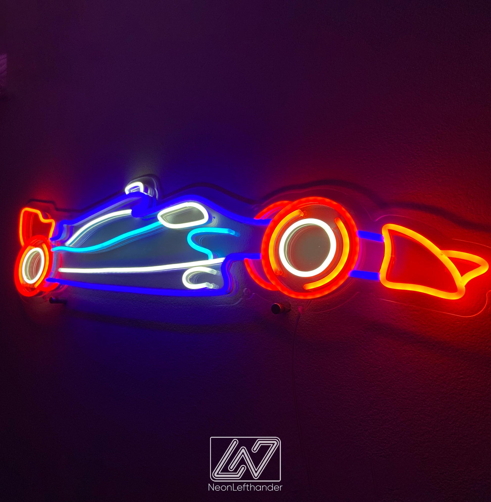 F1 - LED Neon Sign , Sport Interior Decor, Open-Wheel Car Neon Lights, Car Bedroom Neon Sign, Neon Sign Wall Decor
