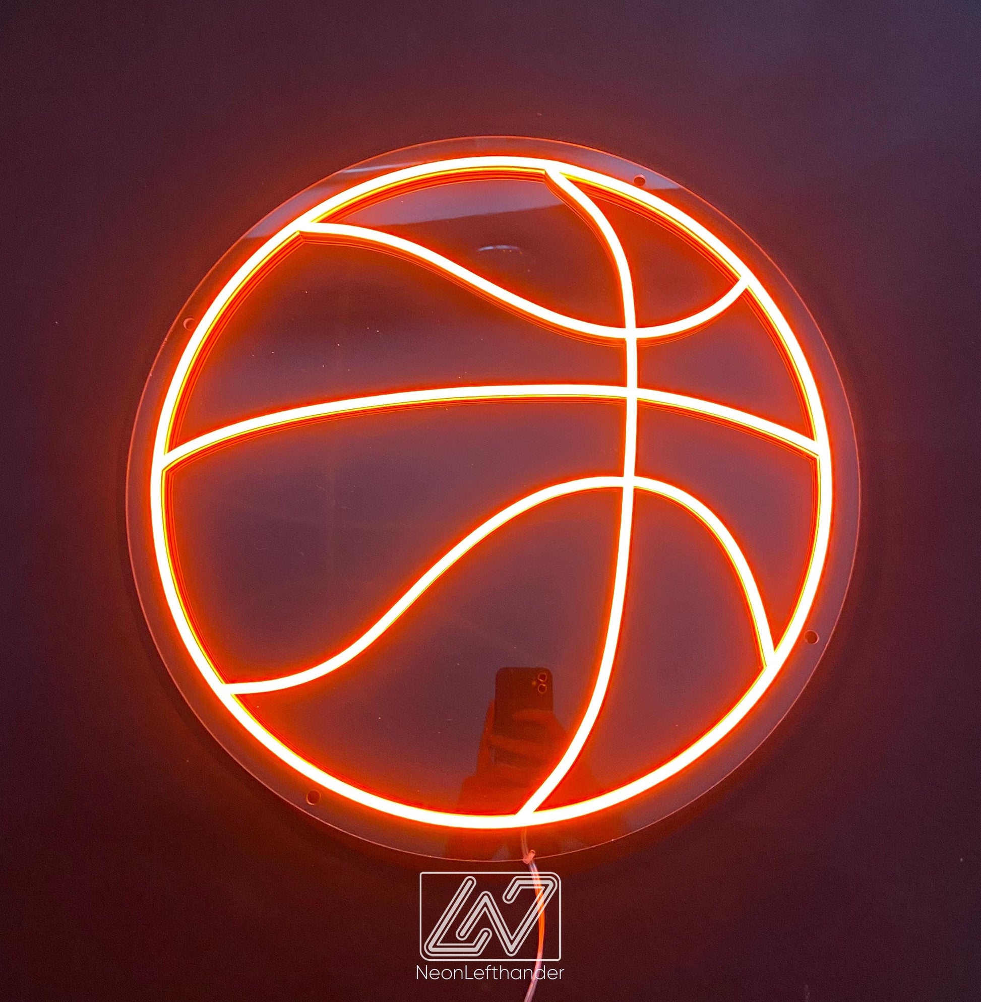 Basket Ball - LED Neon Sign, Tennis Player Wall Decor, Sport Led Neon Sign, Decor for Kids Room, Sport Signs