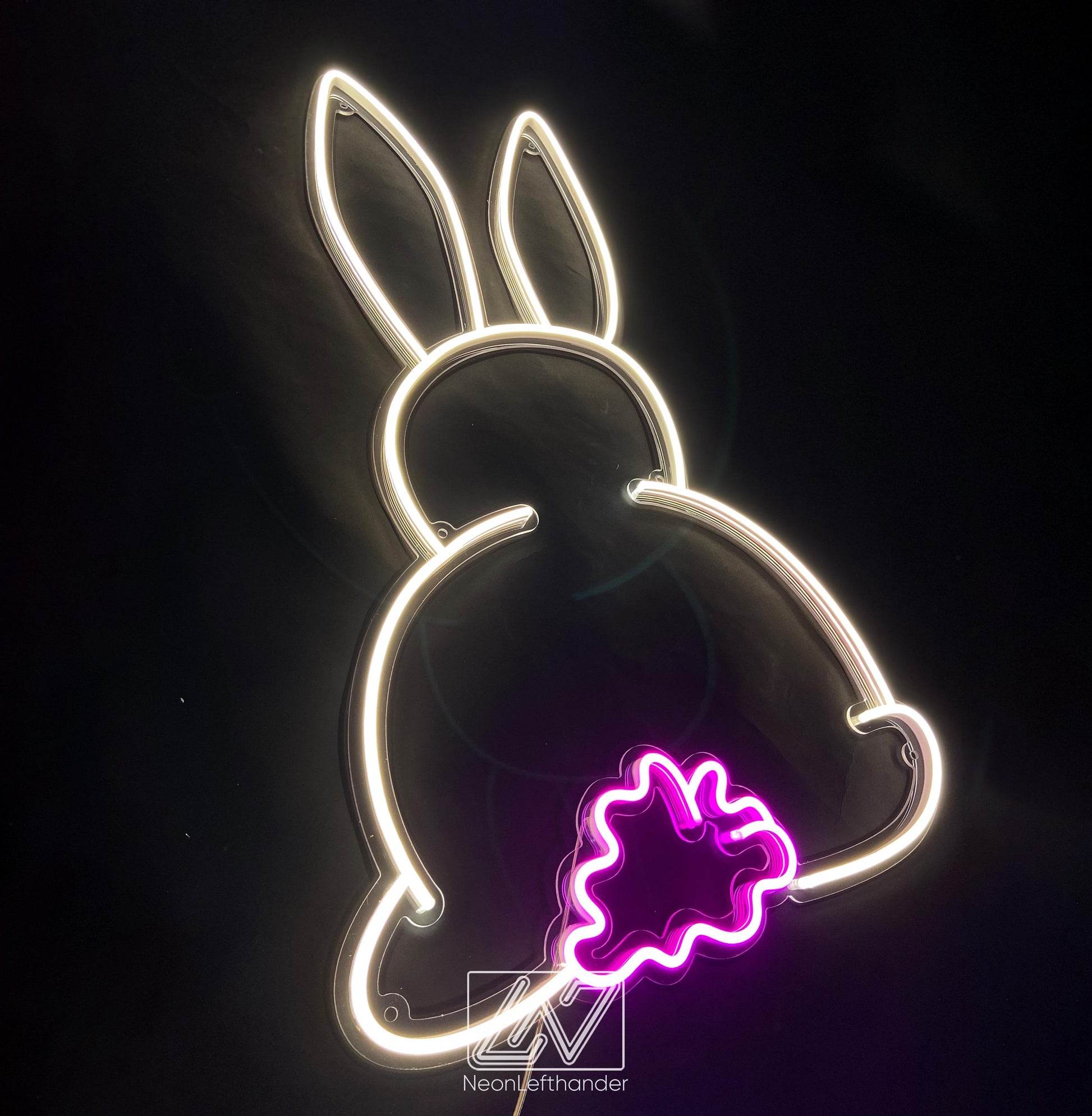 Bunny - Neon Fairytale in Your Room! Original Decor for a Child's Room. Neon Sign for Playful Minds. Children's paradise comes alive!