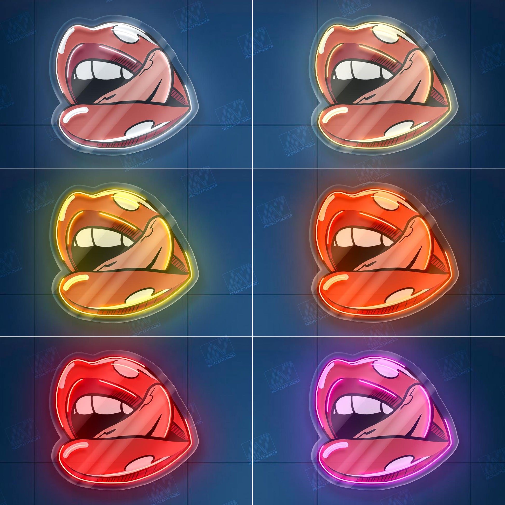 Sexy Lip - LED Neon Sign, Wall Decor, Wall Sign, Neon Lights, Kiss Lips Neon Light, Kiss Neon Sign, Lips Neon Sign
