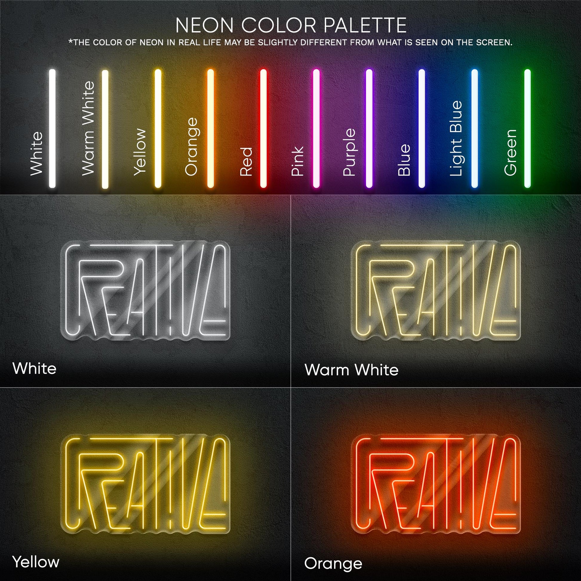 Creative LED Neon Sign - Modern Wall Decor for Designers, Artists or Office, Perfect Gift for Designer, Home Workspace or Inspiration Corner