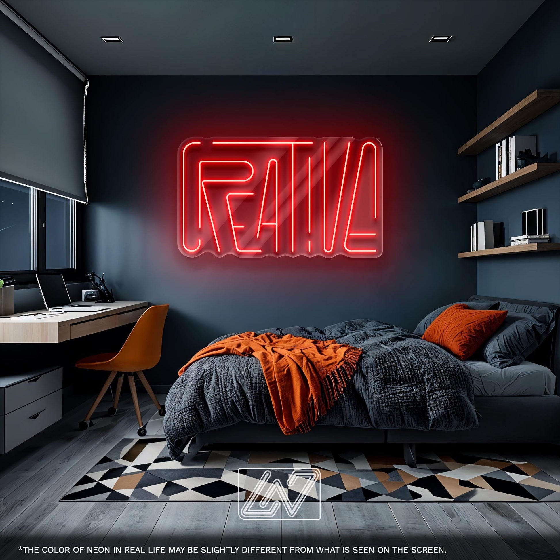 Creative LED Neon Sign - Modern Wall Decor for Designers, Artists or Office, Perfect Gift for Designer, Home Workspace or Inspiration Corner