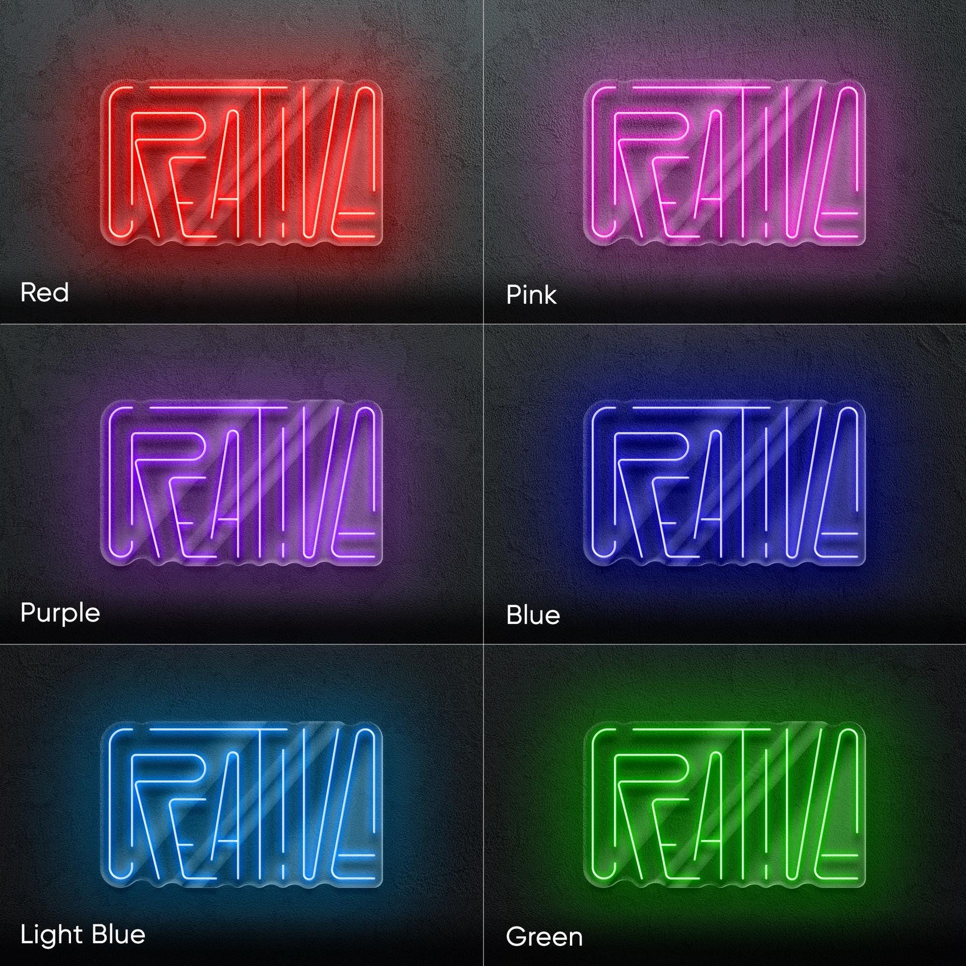 Creative LED Neon Sign - Modern Wall Decor for Designers, Artists or Office, Perfect Gift for Designer, Home Workspace or Inspiration Corner