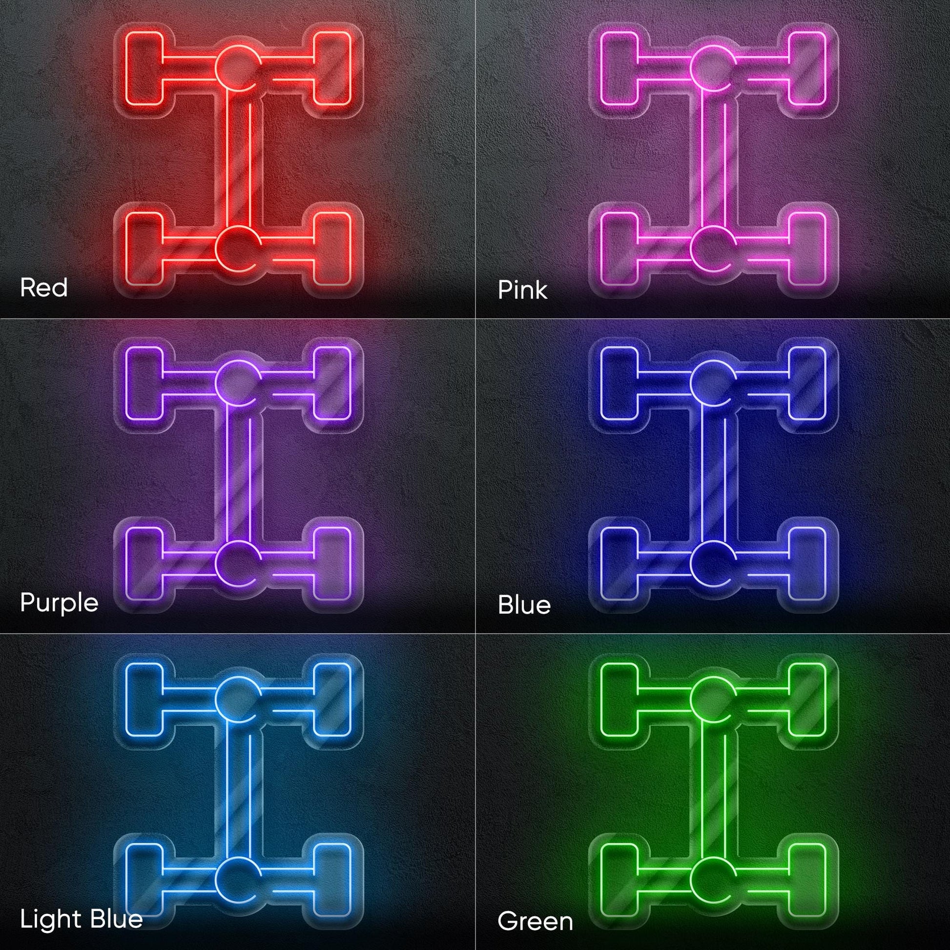 Car Suspension LED Neon Sign – Decorative Wall Light for Garage, Workshop or Auto Zone, Great Gift for Car Tuners and Mechanics