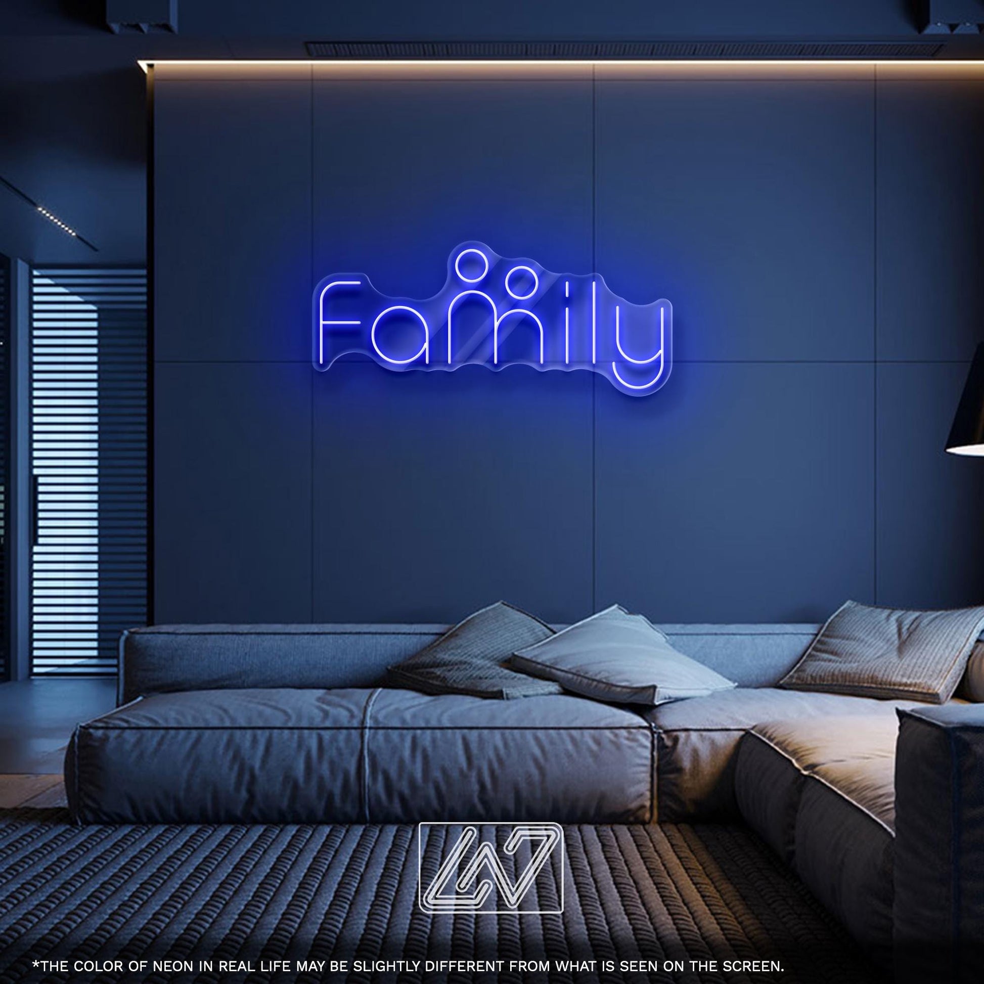 Family LED Neon Sign – Heartwarming wall decor for living rooms, bedrooms, or family gathering spaces, perfect as a gift or home accent