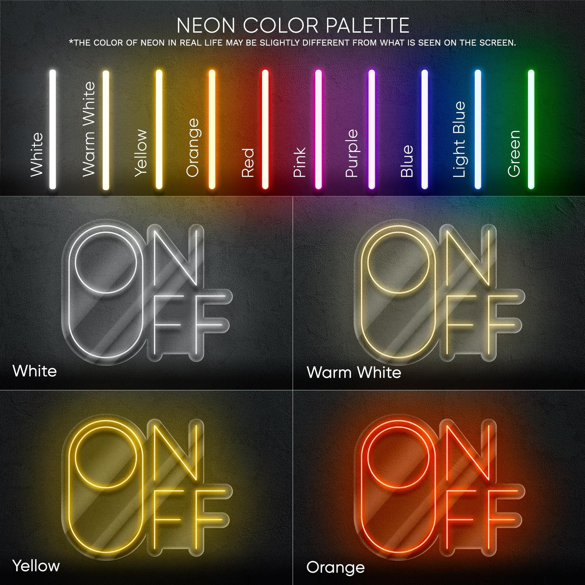 On Off LED Neon Sign