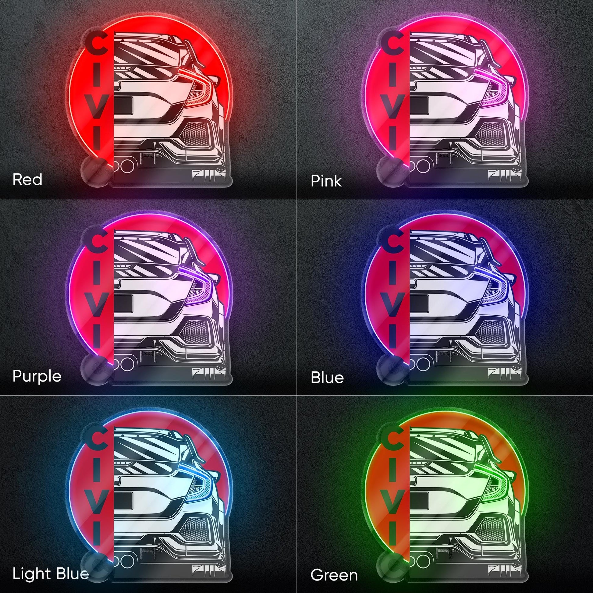 Honda Civic Neon Sign