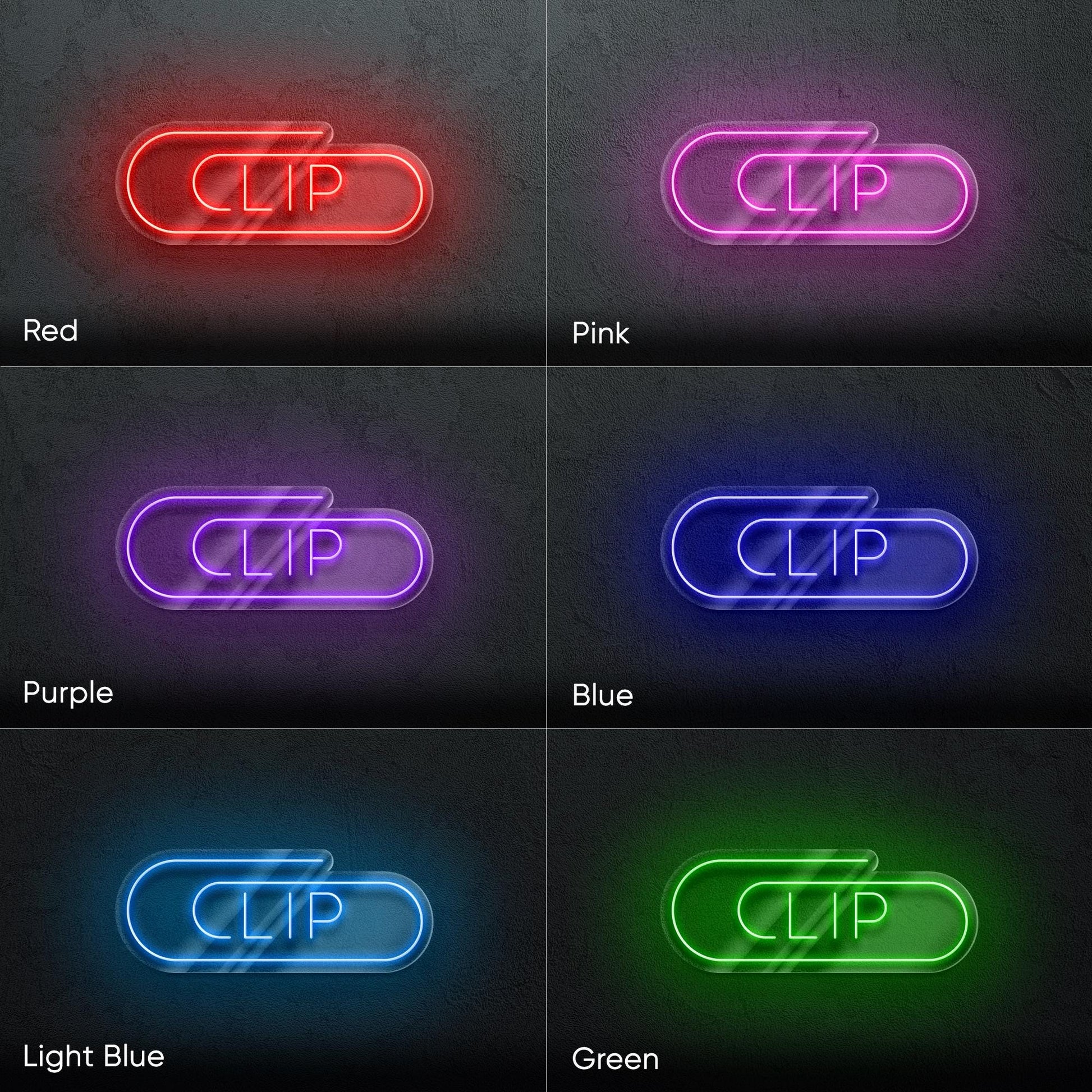Clip Neon Sign