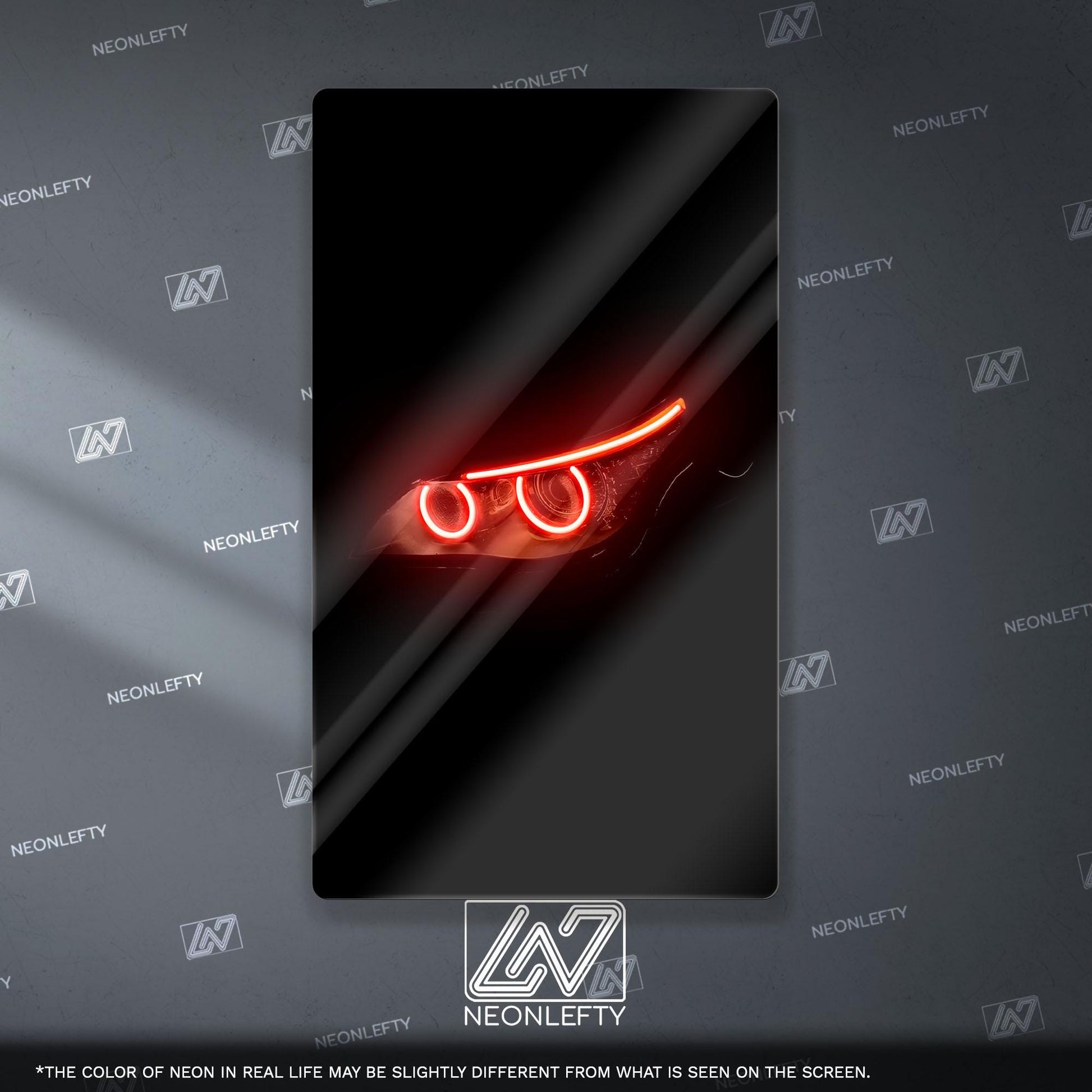 BMW M4 Neon Sign - Aggressive front view wall art inspired by modern performance design, perfect for garage, man cave or car room