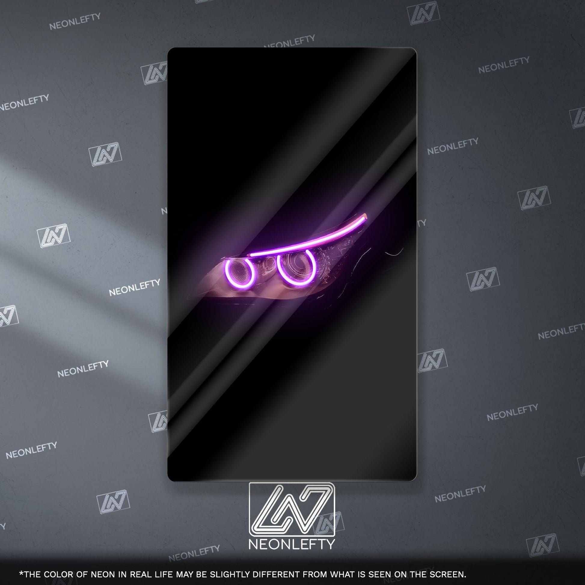 BMW M4 Neon Sign - Aggressive front view wall art inspired by modern performance design, perfect for garage, man cave or car room