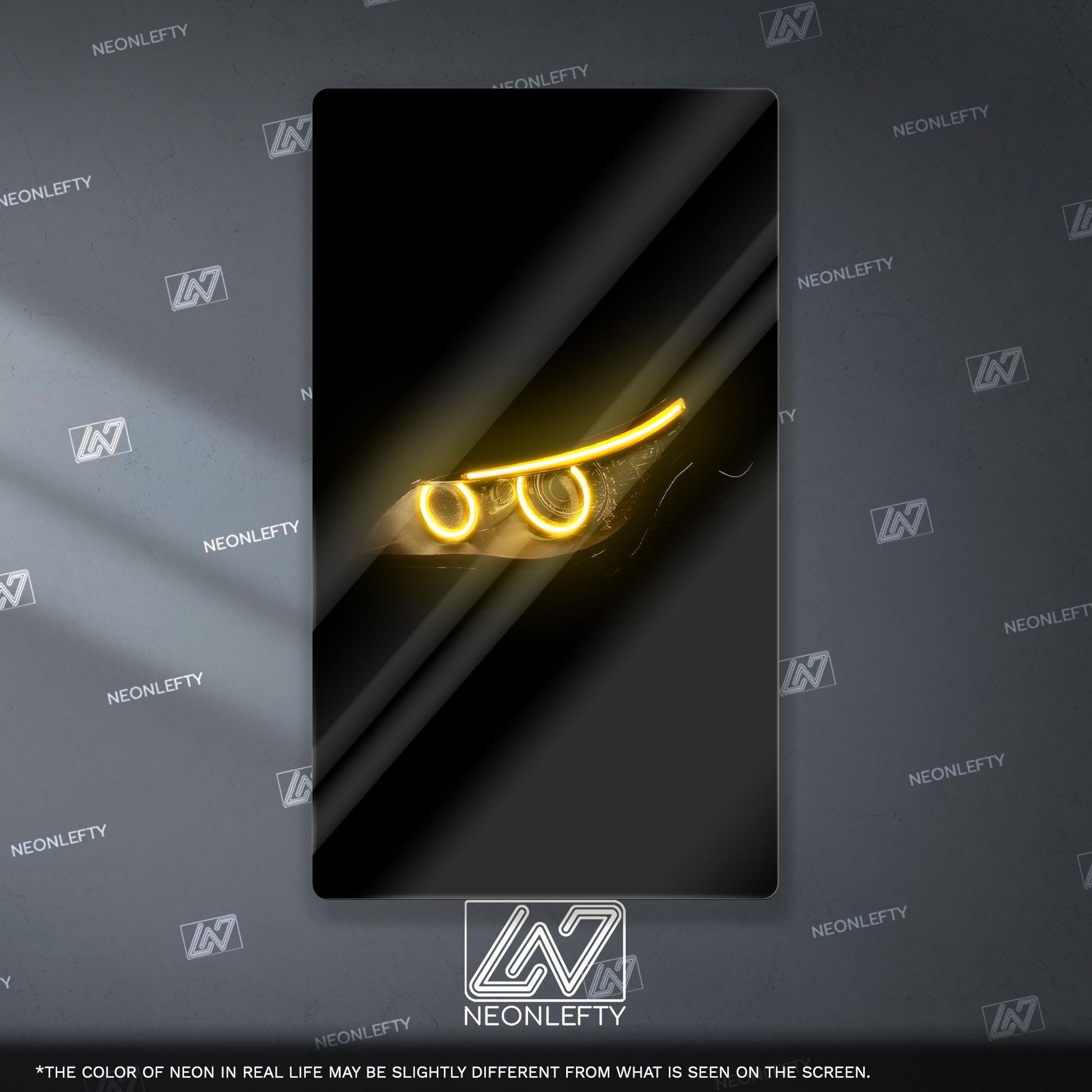 BMW M4 Neon Sign - Aggressive front view wall art inspired by modern performance design, perfect for garage, man cave or car room