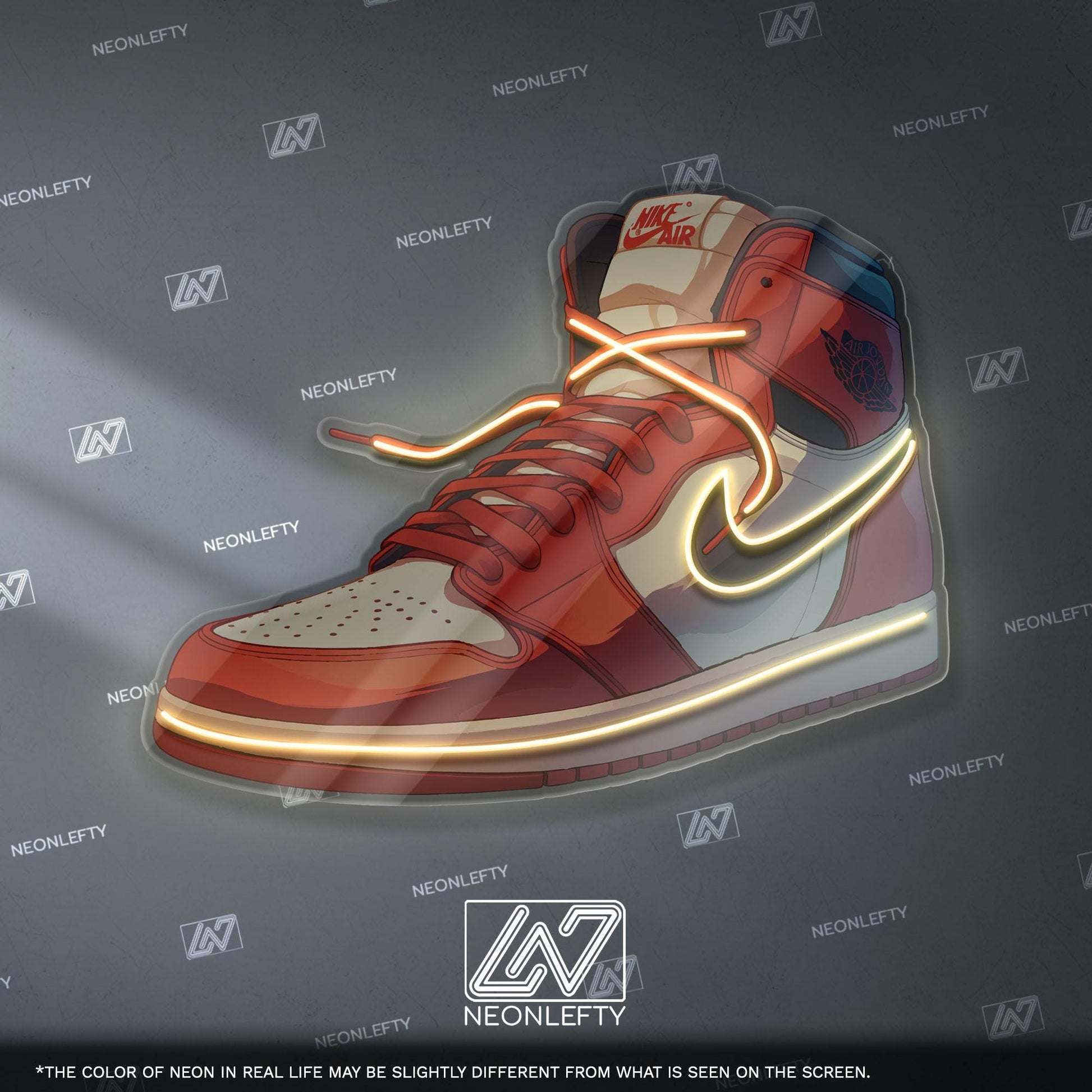 Red Sneaker Neon Sign – Streetwear LED Neon Light, Sneakerhead Wall Decor, Urban Hype Style Neon for Gaming Room & Studio