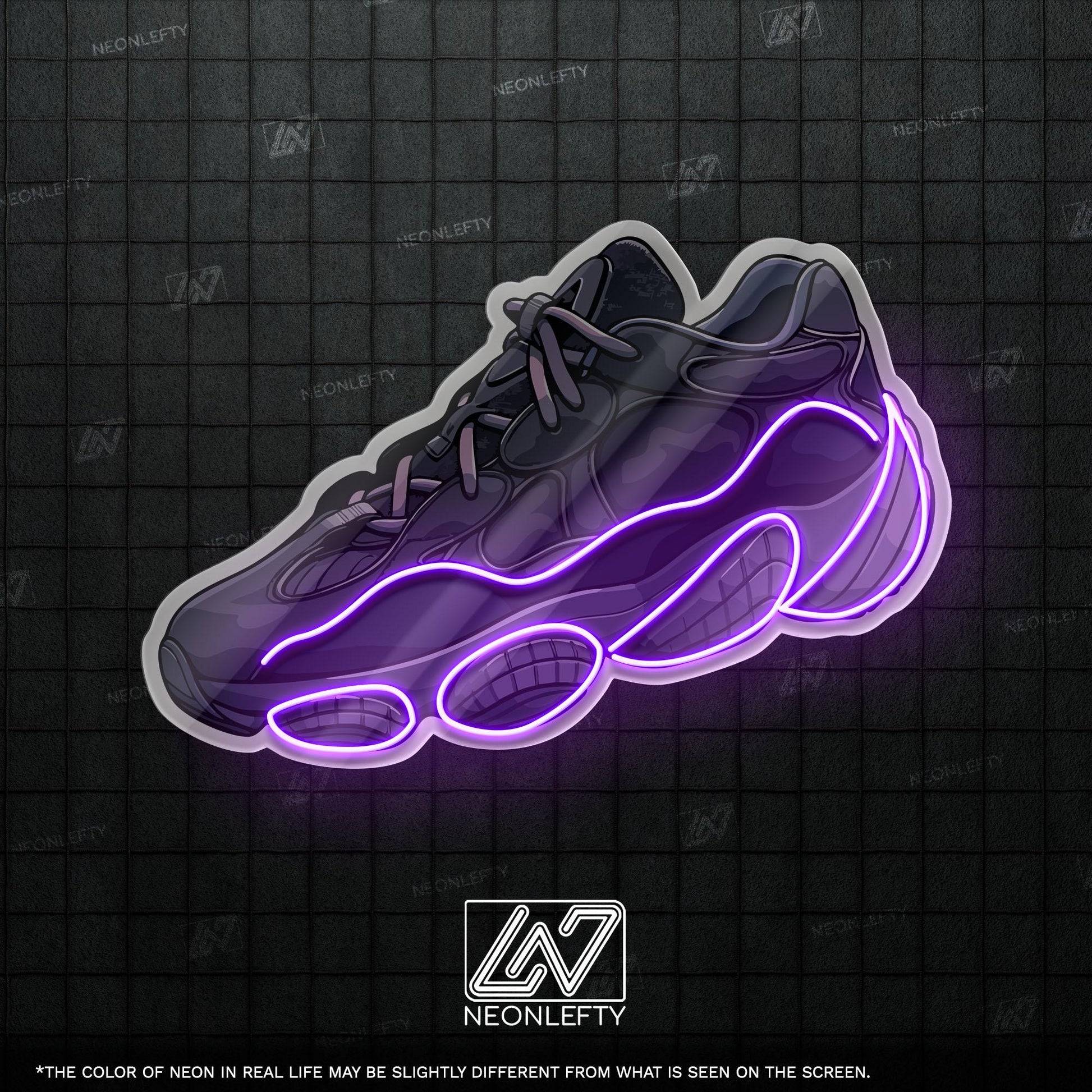 Sneaker Art - LED Neon Streetwear Wall Decor, Urban Shoe Illustration, Hype Style Neon Light, Sneakerhead Gift, Modern Room Decor