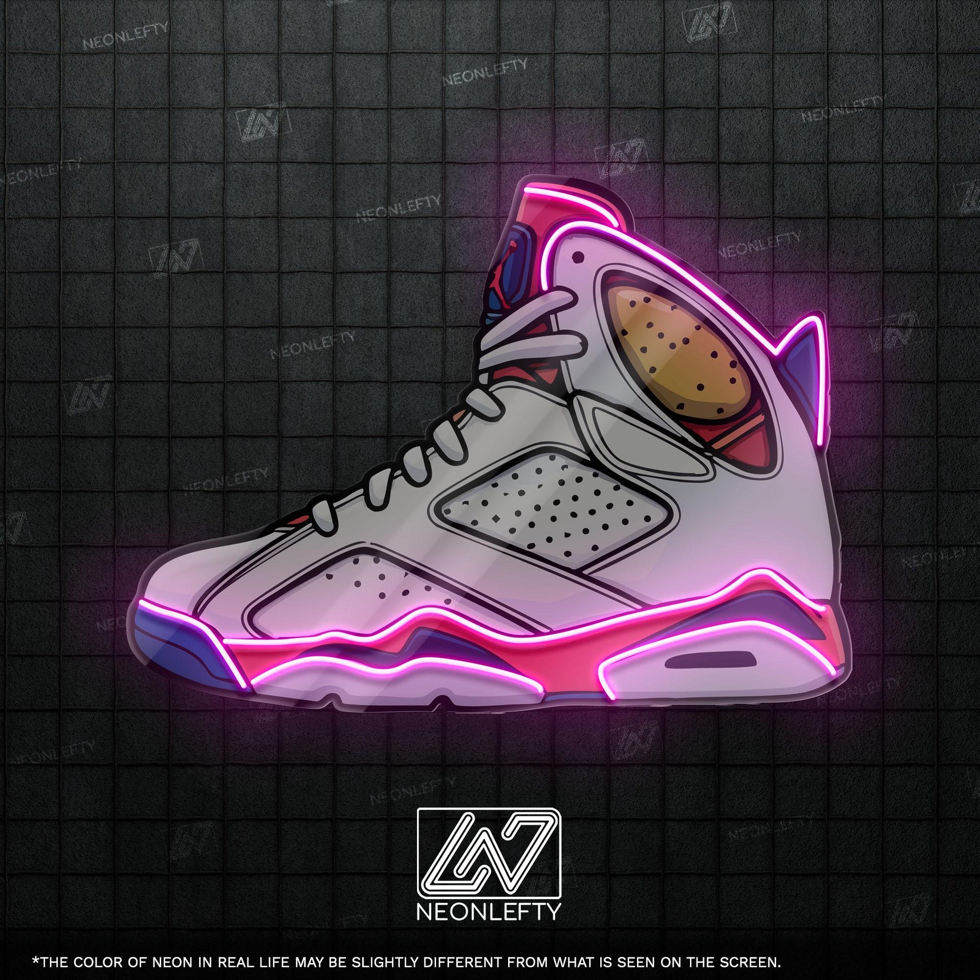 Sneaker Art - LED Neon Streetwear Wall Decor, Urban Shoe Illustration, Hype Style Neon Light, Sneakerhead Gift, Modern Room Decor