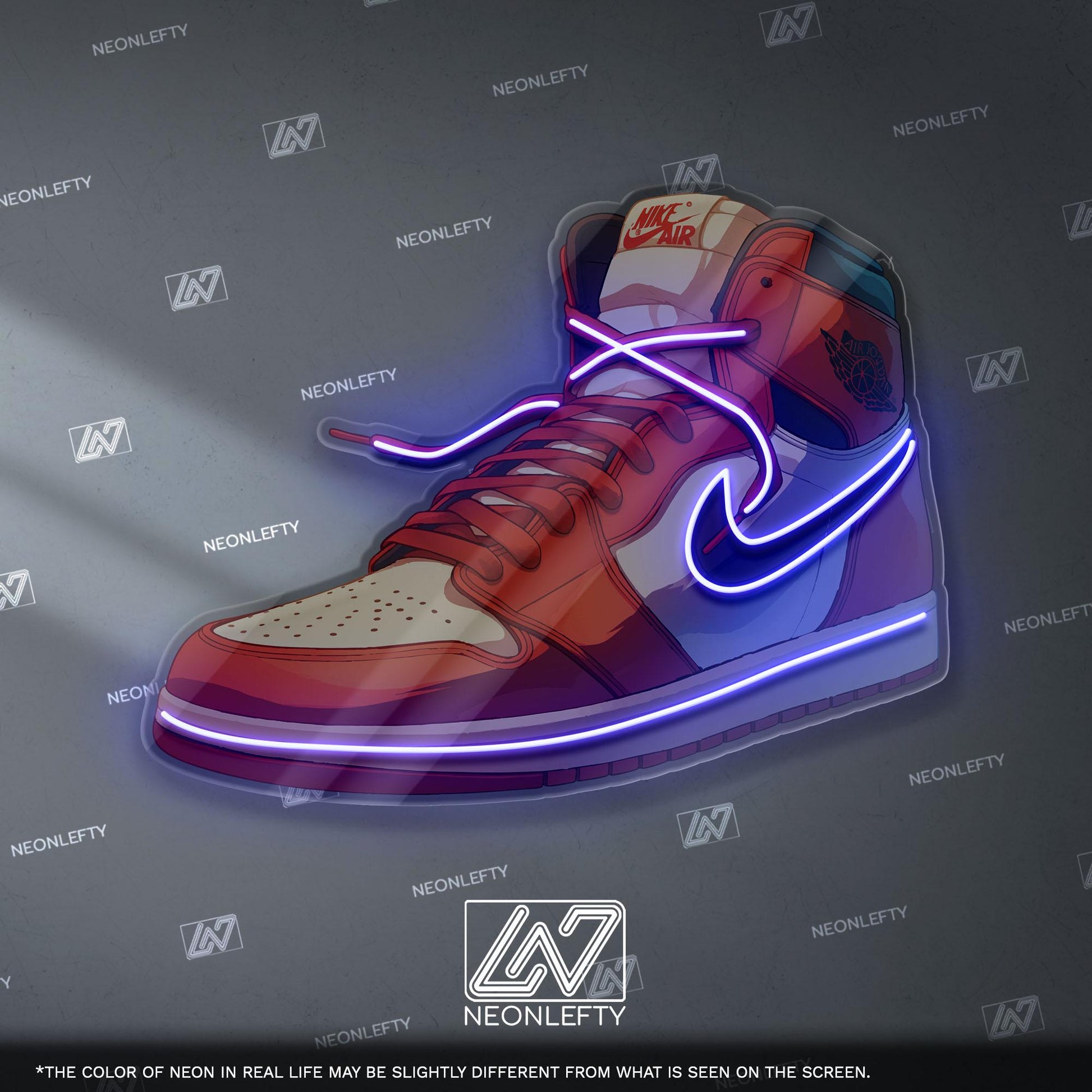 Red Sneaker Neon Sign – Streetwear LED Neon Light, Sneakerhead Wall Decor, Urban Hype Style Neon for Gaming Room & Studio