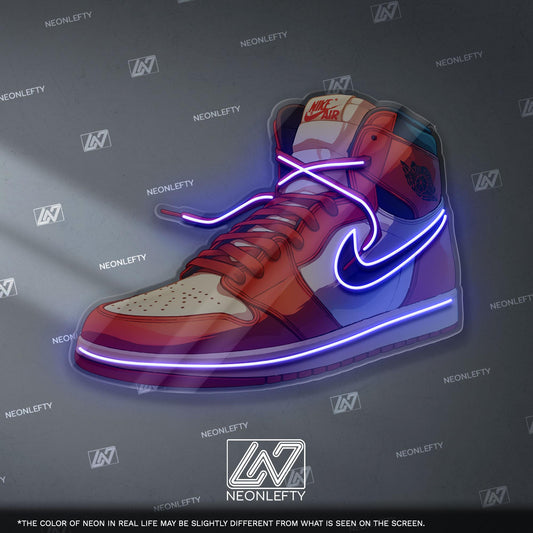 Red Sneaker Neon Sign – Streetwear LED Neon Light, Sneakerhead Wall Decor, Urban Hype Style Neon for Gaming Room & Studio