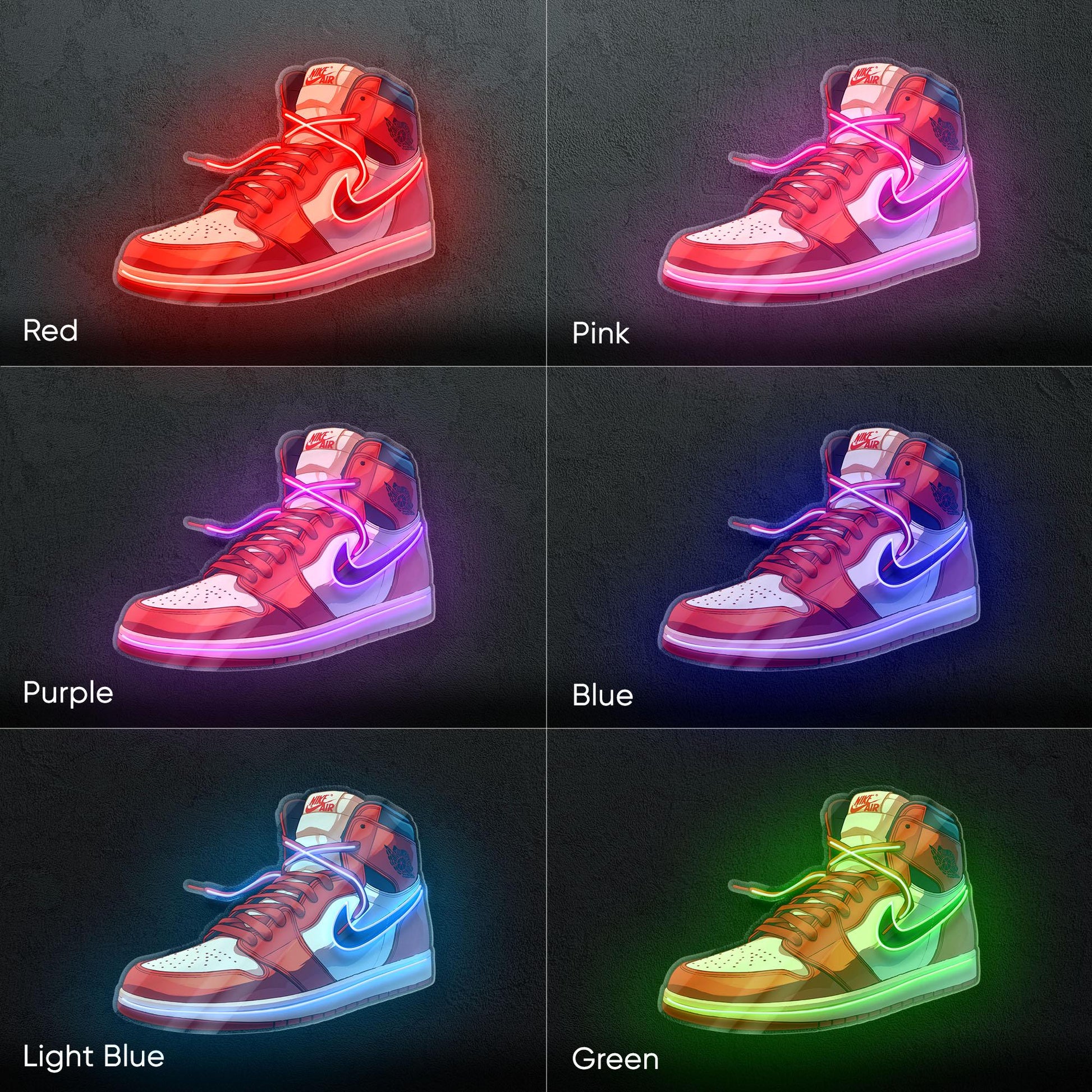 Red Sneaker Neon Sign – Streetwear LED Neon Light, Sneakerhead Wall Decor, Urban Hype Style Neon for Gaming Room & Studio