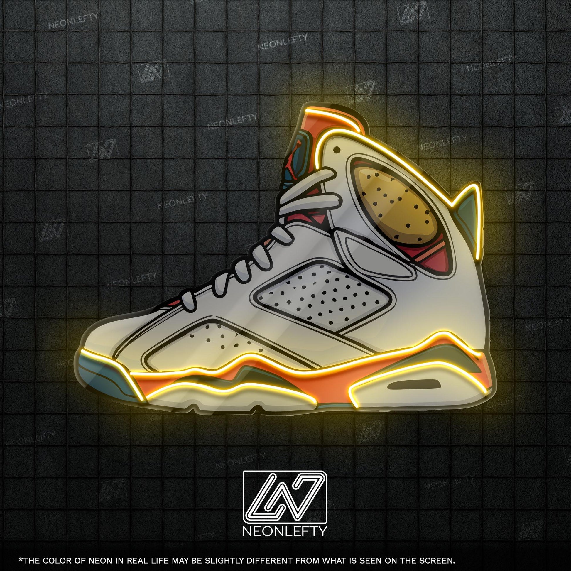 Sneaker Art - LED Neon Streetwear Wall Decor, Urban Shoe Illustration, Hype Style Neon Light, Sneakerhead Gift, Modern Room Decor