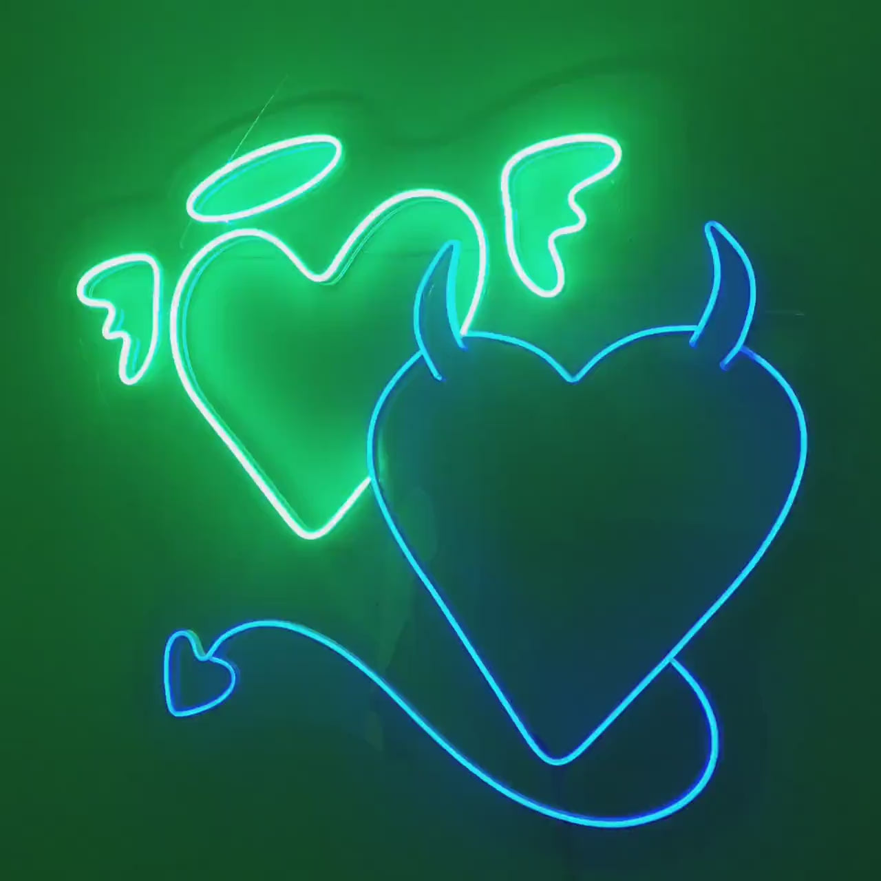 Angel and Devil Neon Sign